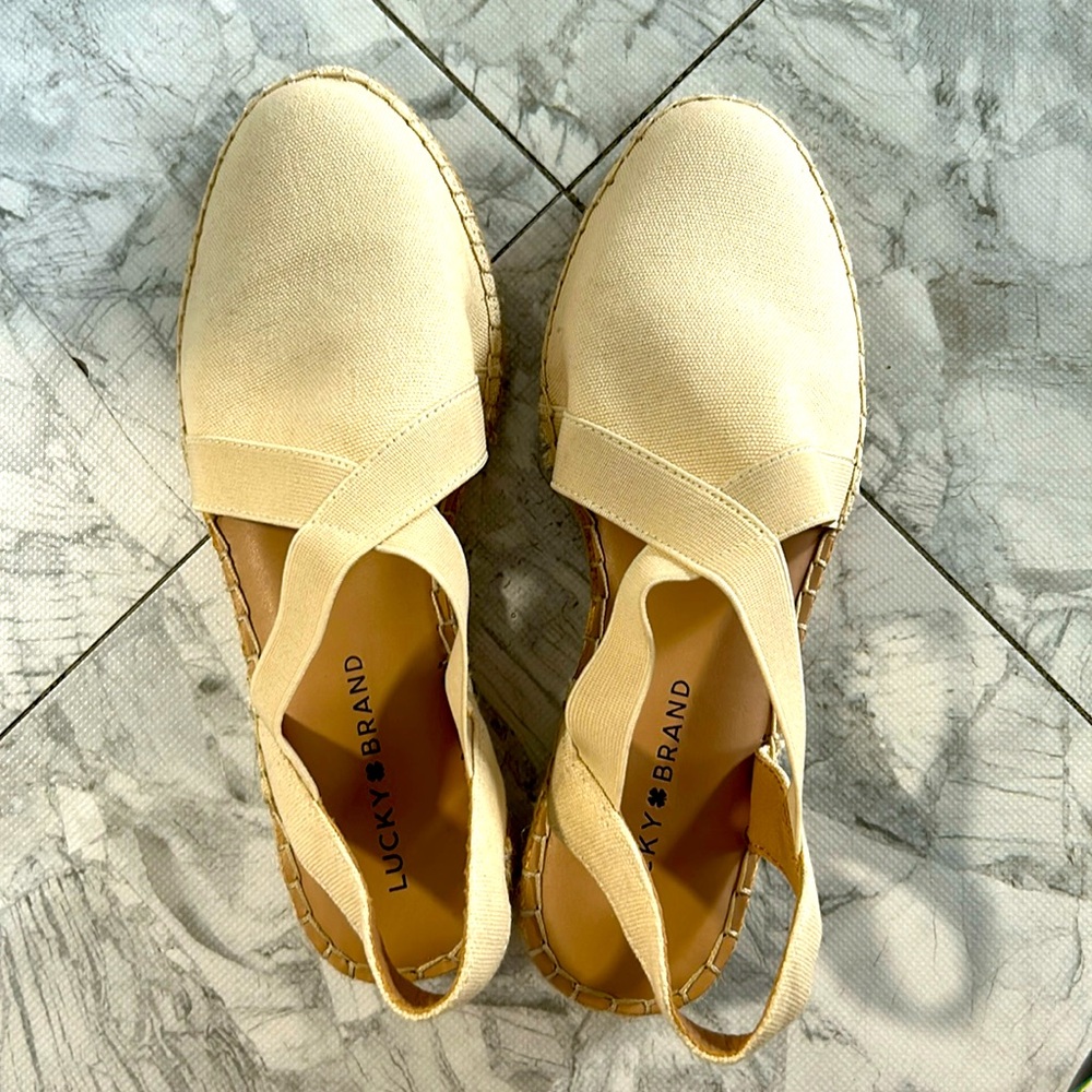 Lucky Brand Rifka Espadrille Slingback Sandal Size 7
